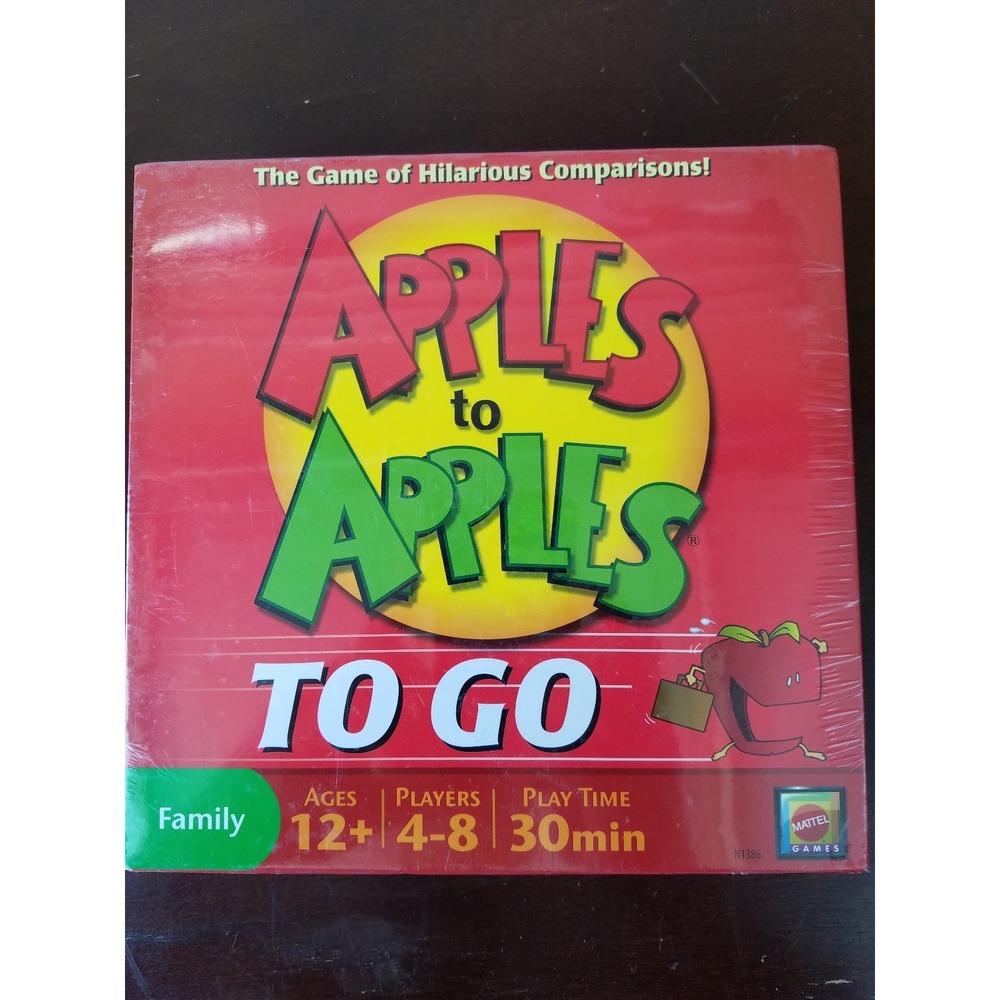 Apples to Apples to Go! Complete with carrying case. NICE! SEALED New